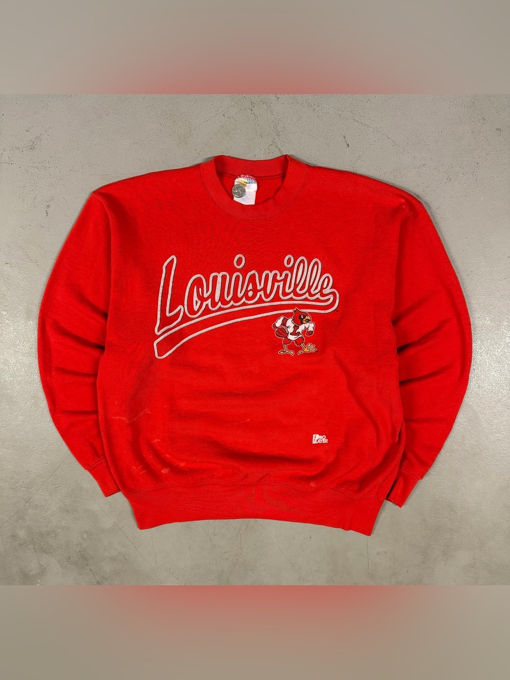 Vintage 90s Louisville Cardinals College Sportswear Retro Crewneck Sweatshirt